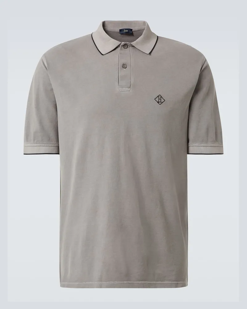 Herno Polo in jersey di cotone Grigio