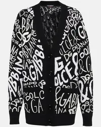 Dolce & Gabbana Cardigan in lana con logo Multicolore