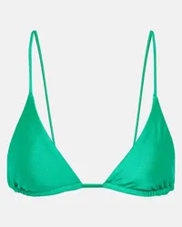 JADE SWIM Top bikini a triangolo Via Verde