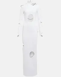 Christopher Kane Abito lungo con cut-out Bianco