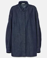 Dries van Noten Camicia di jeans oversize Blu