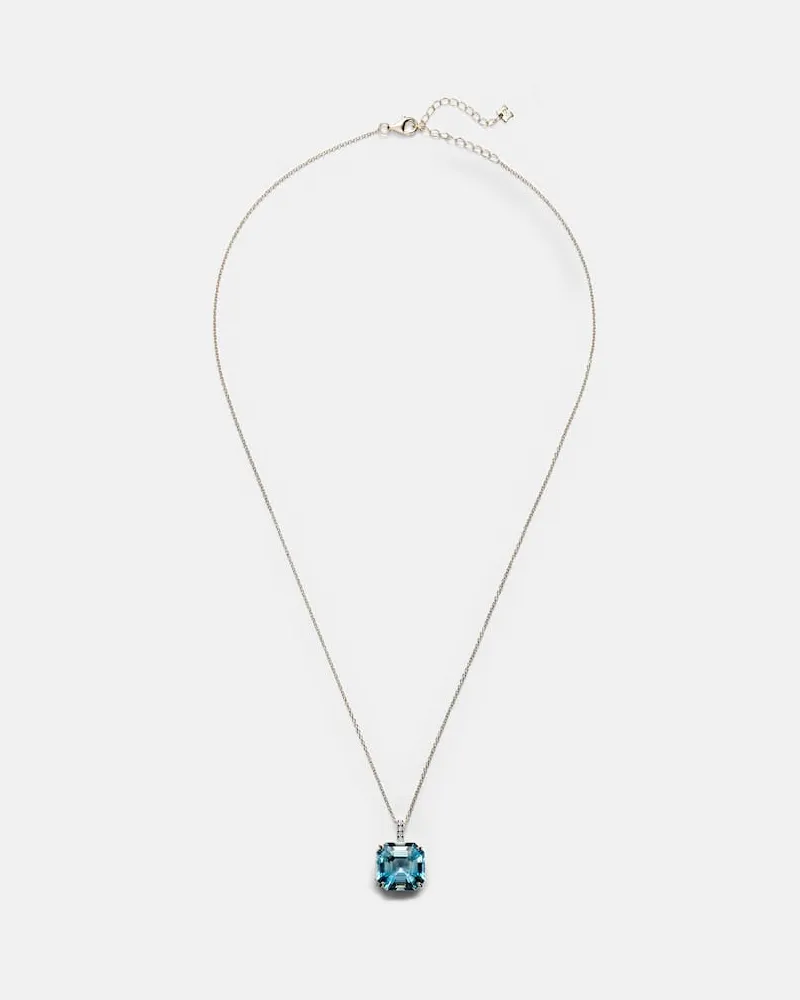 MATEO Collana in oro 14kt con topazio e diamanti Oro