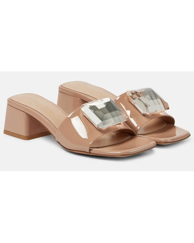 Gianvito Rossi Sandali Jaipur in vernice Beige