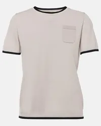 Max Mara T-shirt Egidio in lana vergine Bianco