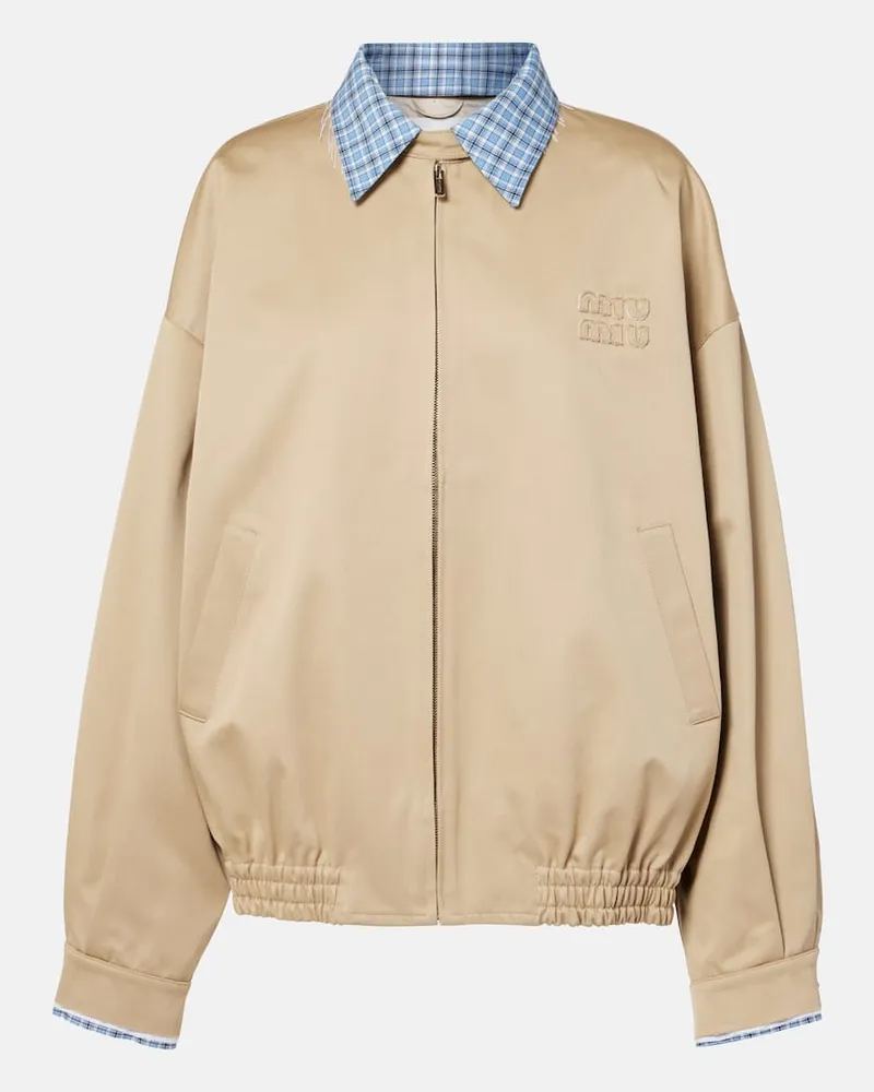 Miu Miu Giacca in cotone Beige