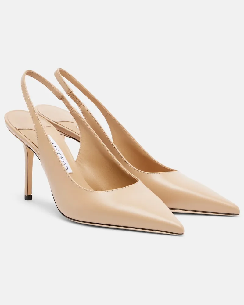 Jimmy Choo Pumps slingback Love in pelle Marrone