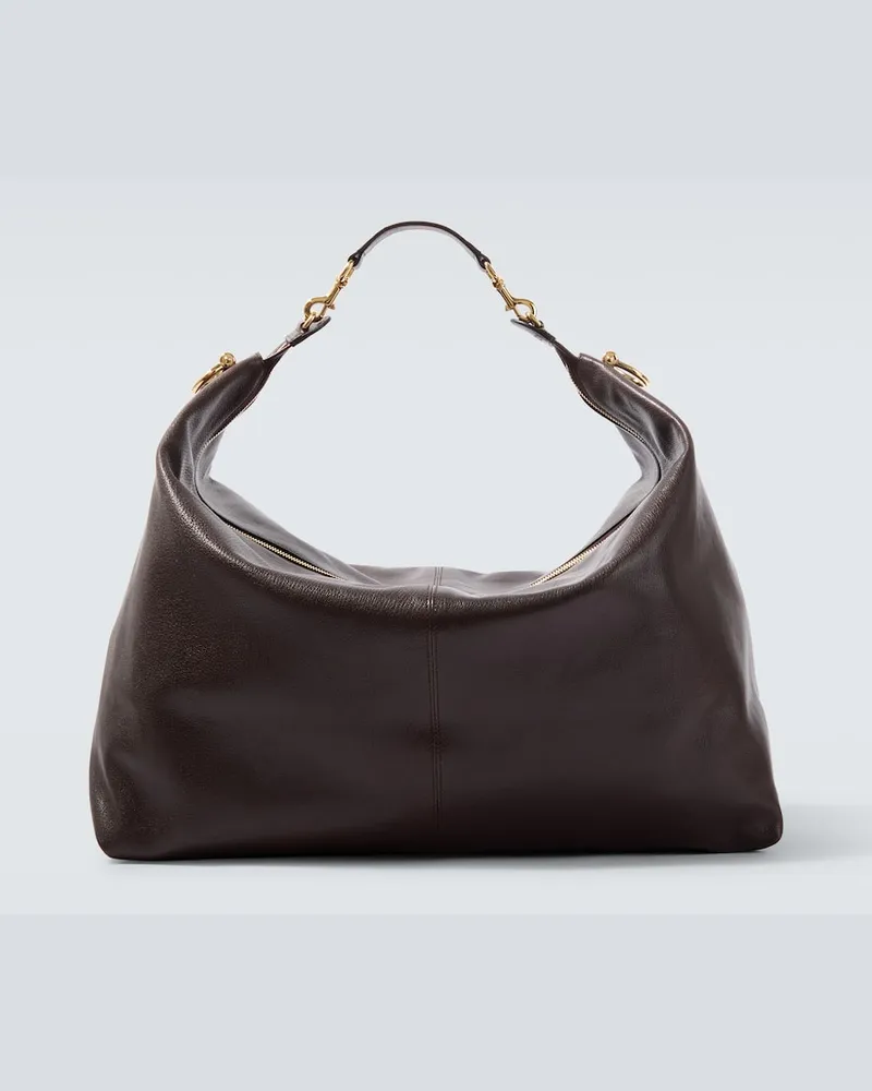 Gucci Borsa Brera Large in pelle Marrone