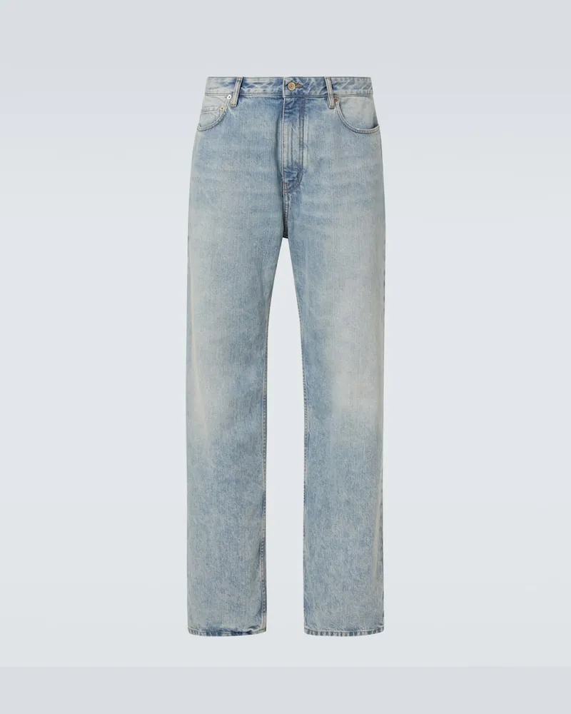 Balenciaga Jeans regular a vita media Blu