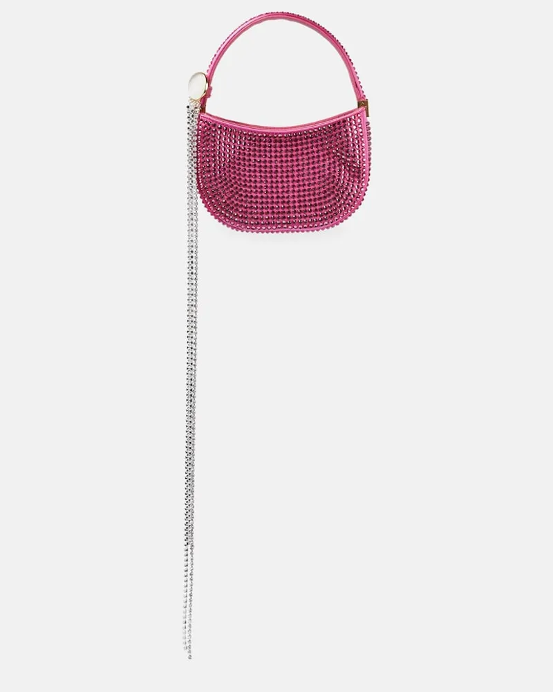 Magda Butrym Borsa a spalla Vesna Micro con cristalli Rosa