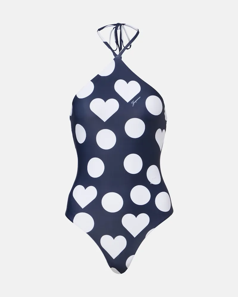 Jacquemus Costume intero Bastide con stampa Blu