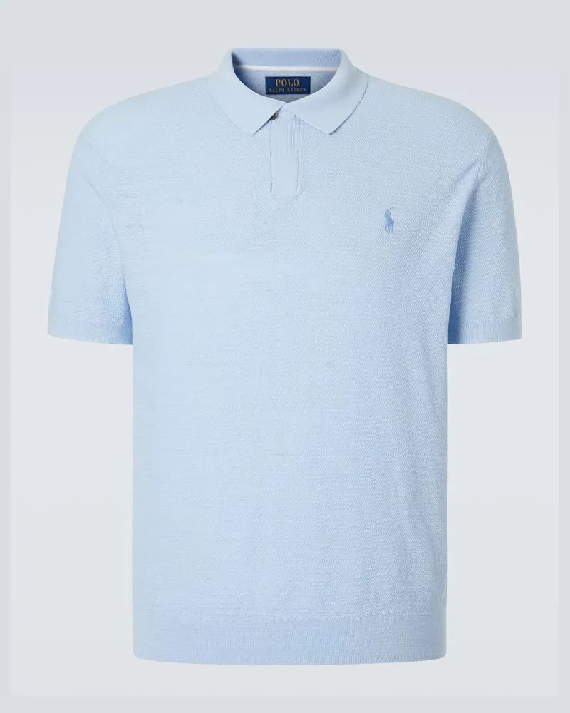 Ralph Lauren Polo in cotone e lino Blu