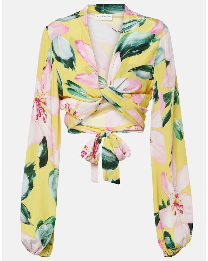 Alexandra Miro Top Tabitha con stampa floreale Multicolore