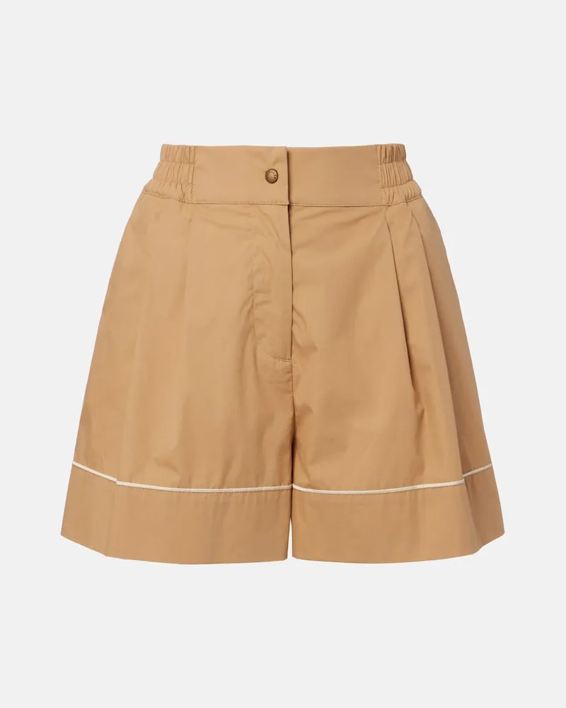 Moncler Shorts in misto cotone Beige
