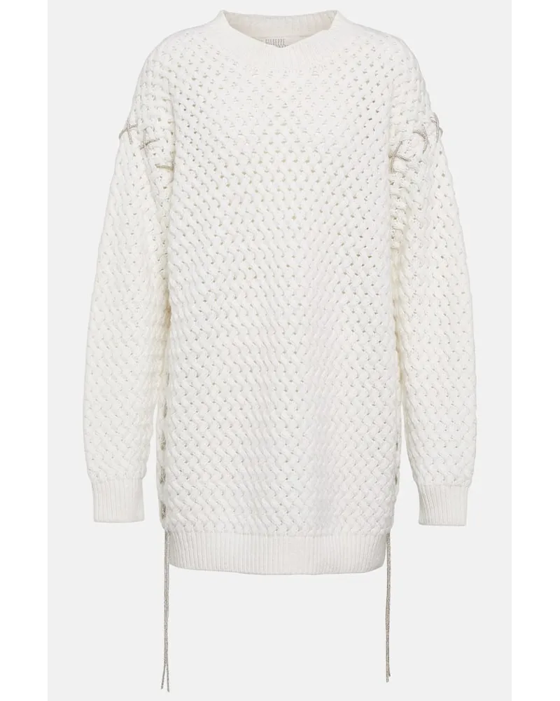 Giuseppe di Morabito Miniabito in lana e cashmere Neutro