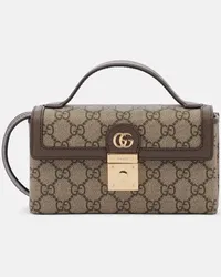 Gucci Borsa a spalla Ophidia Mini in canvas GG Beige