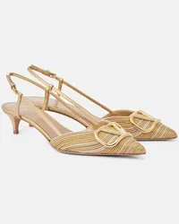 Valentino Garavani Pumps slingback VLogo Signature 40 in pelle Oro