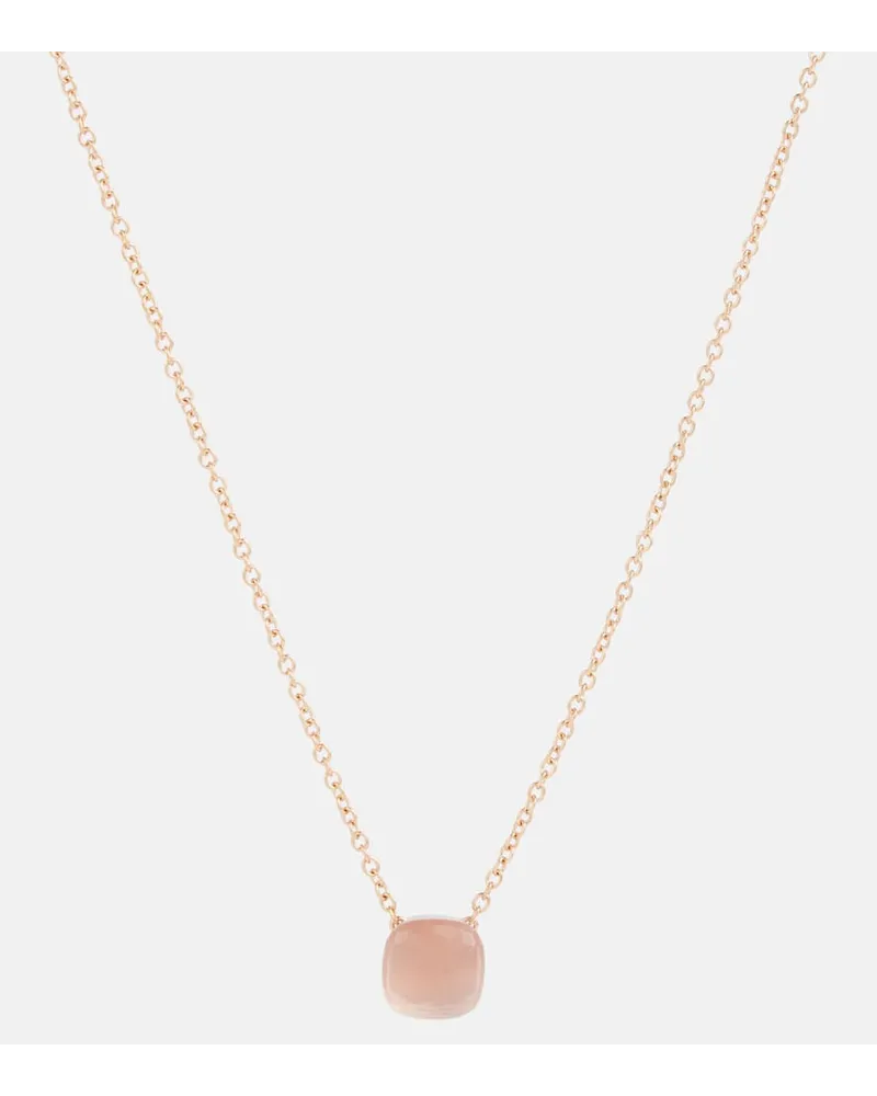 Pomellato Collana Nudo in oro 18kt con quarzo Rosa