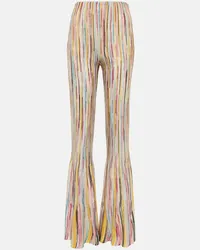 Missoni Pantaloni flared in jersey a righe Multicolore