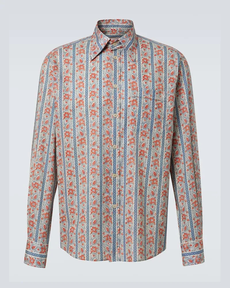 Valentino Garavani Camicia in cotone con stampa Multicolore