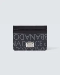 Dolce & Gabbana Portacarte in pelle con logo Nero