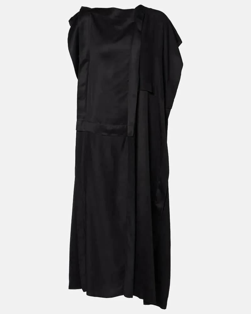 Maison Margiela Abito midi asimmetrico Nero