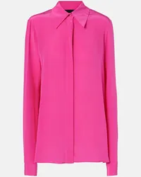 COSTARELLOS Camicia Keltie in seta crepe de chine Rosa