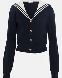 Miu Miu Cardigan in cashmere Blu