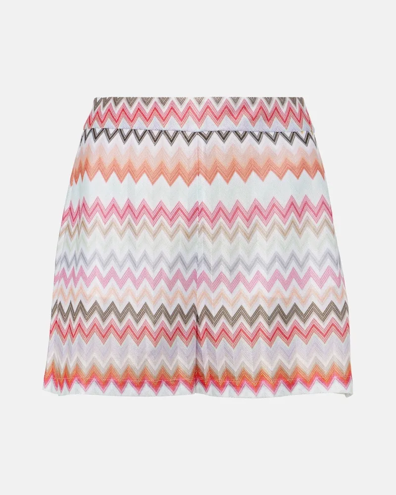 Missoni Shorts in misto cotone a zig-zag Multicolore