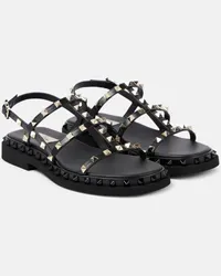 Valentino Garavani Sandali Rockstud in pelle Nero