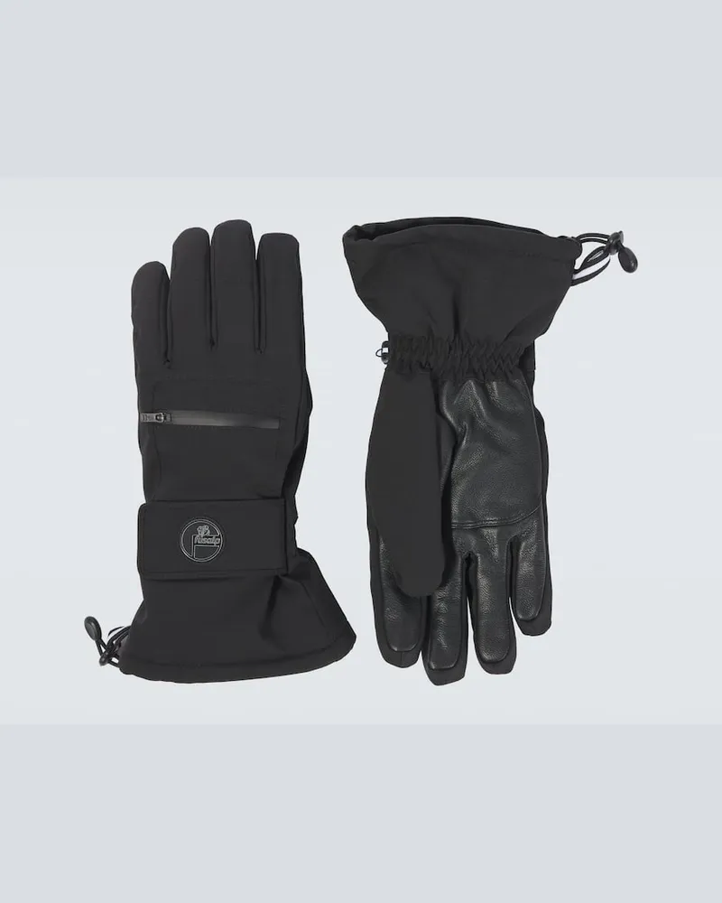 FUSALP Guanti Peak con similpelle Nero