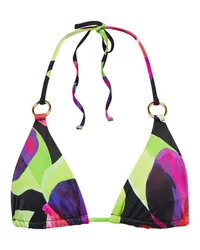 Louisa Ballou Top bikini con stampa Multicolore