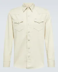 Ralph Lauren Camicia in gabardine di cotone Beige