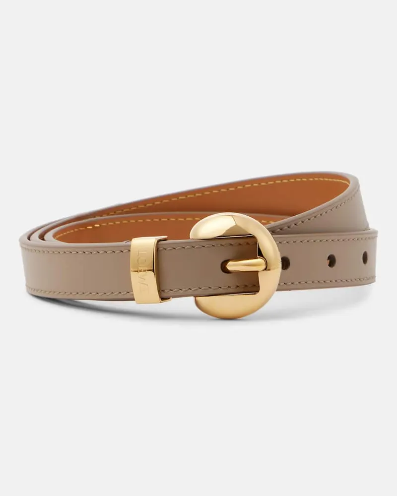 Loewe Cintura Pebble in pelle Beige