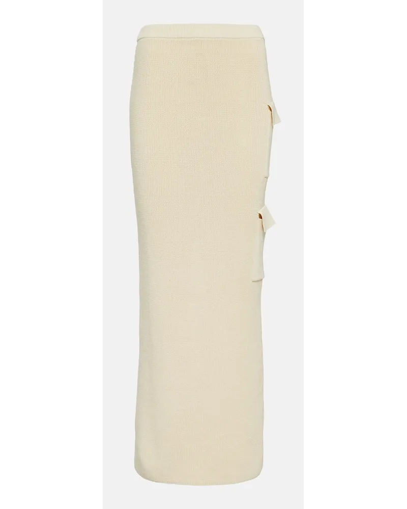 Aya Muse Gonna lunga Zerene con cintura Bianco