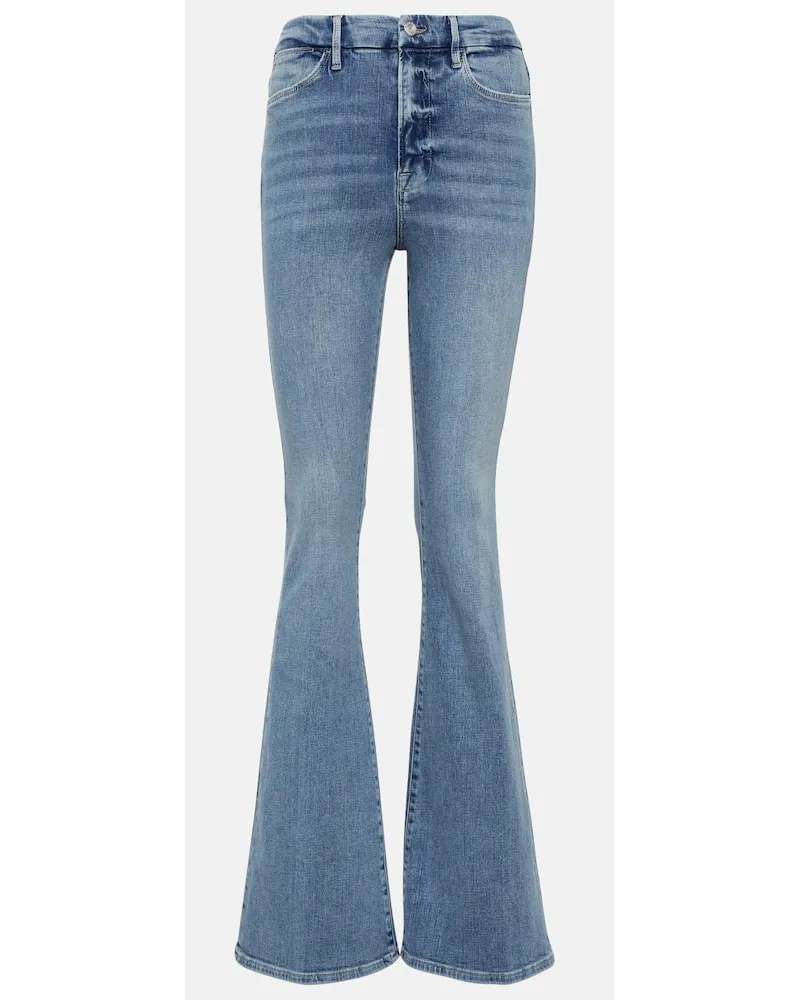 Frame Denim Jeans Le Super High Flare Blu
