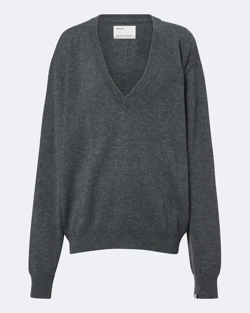 extreme cashmere Pullover N°492 Ben in cashmere Grigio