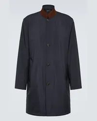 Loro Piana Cappotto Sebring in tessuto tecnico Blu