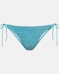 Reina Olga Slip bikini Miami in Lurex Blu