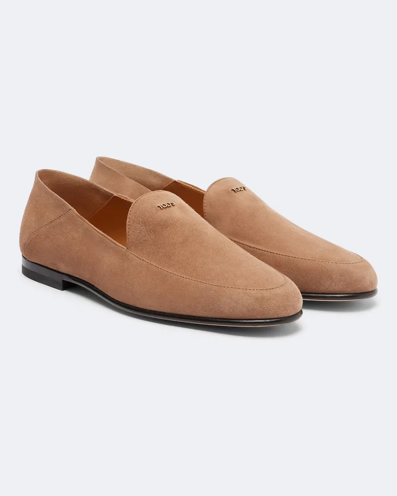 TOD'S Mocassini in suede Marrone