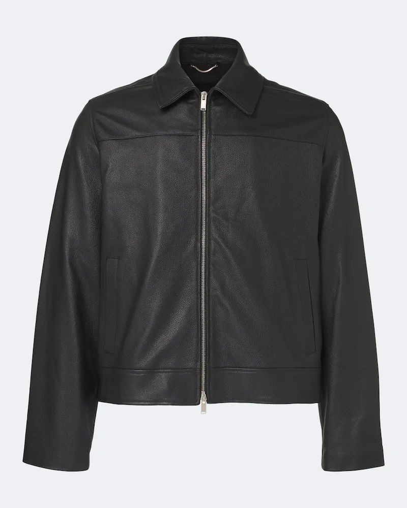 LARDINI Giacca in pelle Nero