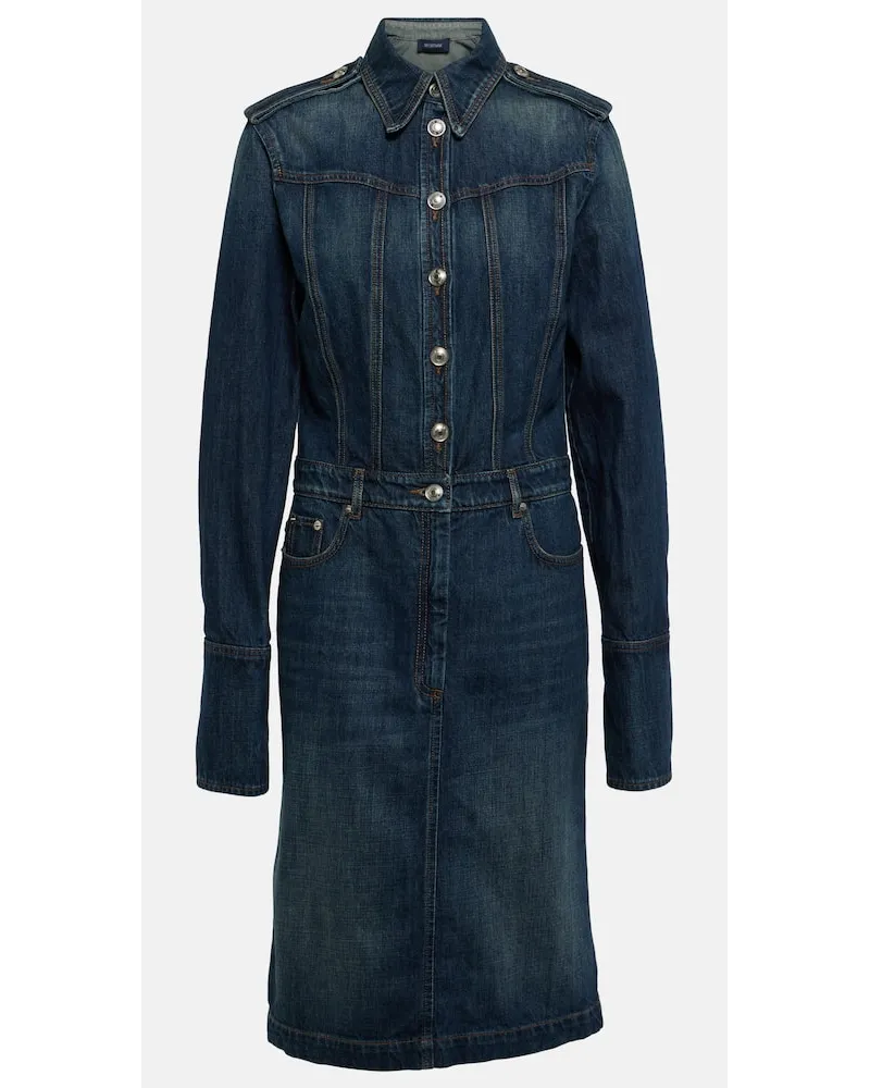 SPORTMAX Abito midi di jeans Blu
