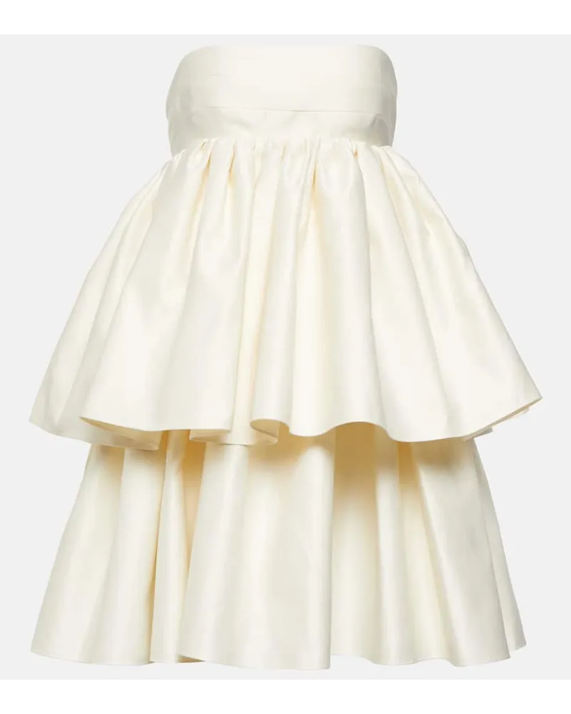 ROTATE Birger Christensen Miniabito in twill Bianco