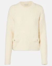 Moncler Pullover in misto lana Bianco