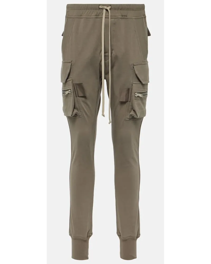 Rick Owens Pantaloni cargo skinny in cotone Beige