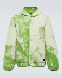 Y-3 Giacca in pile di misto lana con stampa Verde