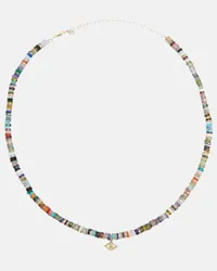 Sydney Evan Collana Evil Eye in oro 14kt Multicolore