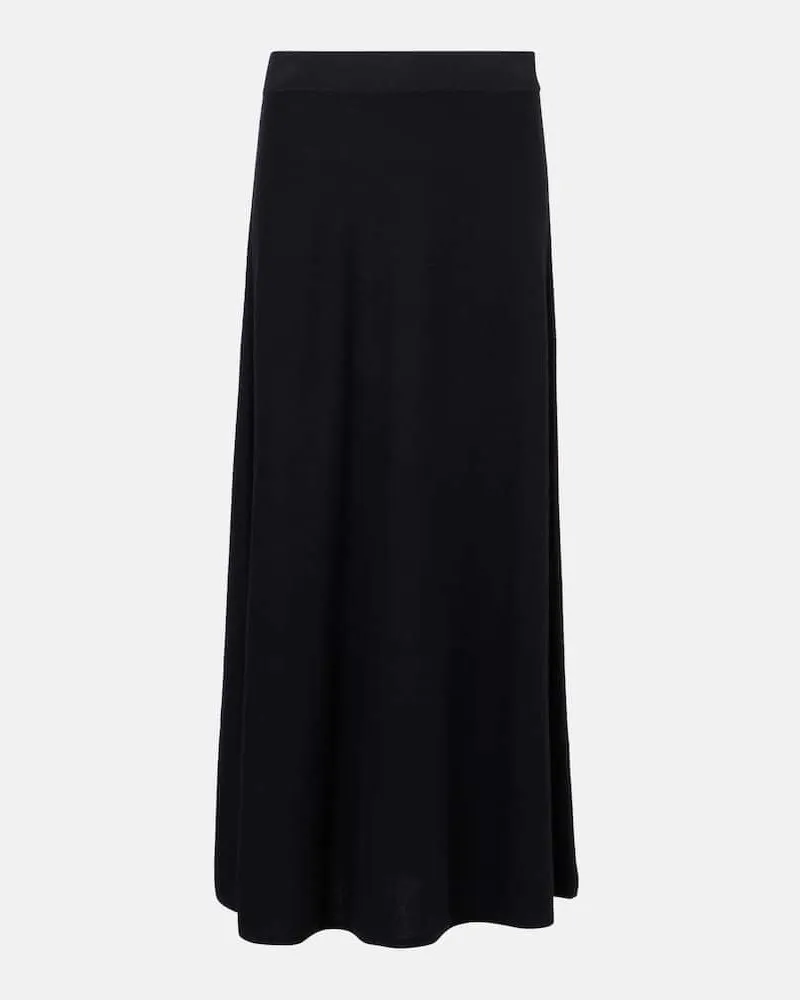 Lisa Yang Gonna lunga Torie in cashmere a vita alta Nero