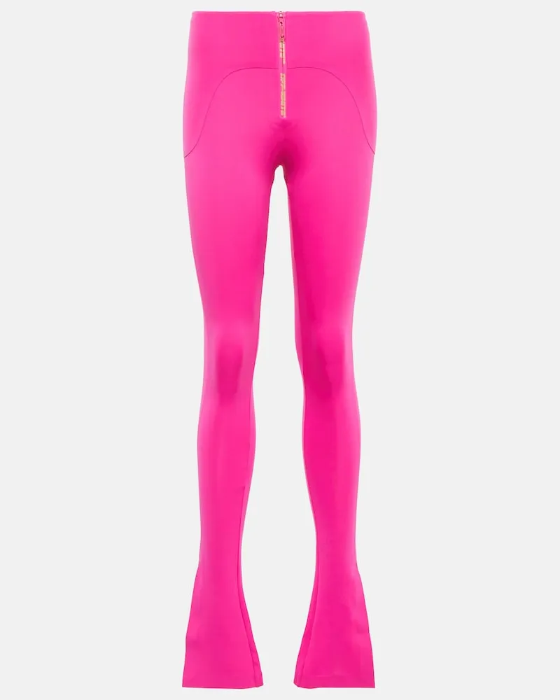 OFF-WHITE Leggings con logo Rosa