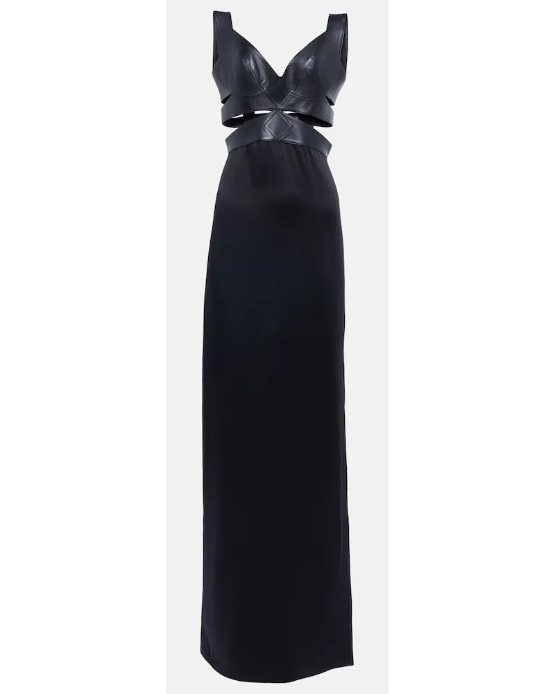 Alaïa AlaÃ¯a Abito lungo con cut-out Nero