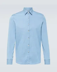 Canali Camicia di jeans Blu